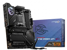 Материнська плата MSI X670E MPG Carbon Wi-Fi Socket AM5 (MPG X670E CARBON WIFI) - мініатюра 2