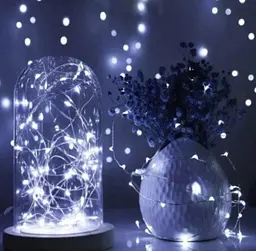 Світлодіодна гірлянда Sun Lamp Крапля Роси 100 LED 10 м холодне біле світло батарейки - мініатюра 4