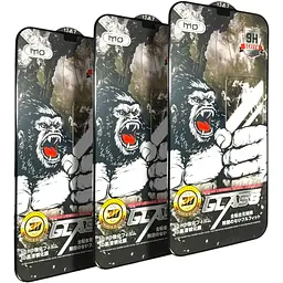 Захисне скло DK для Apple iPhone 12 Pro Max Full Glue 3D MO King Kong 017707 black 3 шт.