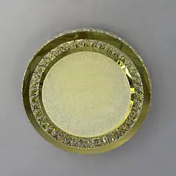 Стильна стельова LED-люстра з кришталем для вітальні Linisoln 3218-600 FG золото 160 Вт 60 см до 22 м2 - мініатюра 3