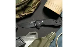 Ніж складаний SOG TAC XR (Partially Serrated) Чорний - мініатюра 6