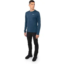 Футболка чоловіча Salewa Puez Melange Dry Men L/S Tee M Сірий - мініатюра 2