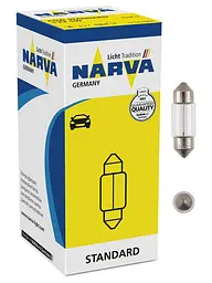 Автолампи пальчикові Narva 12V C10W 41 мм (Салон) 10 шт (17314)