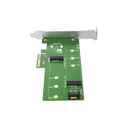Плата-адаптер контролер Maiwo KT015 PCI-E 4x для SSD M.2 ключі M NVMe + SSD M.2 включно з B SATA3 - мініатюра 5