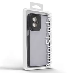 Защитный чехол для Motorola G55 5G, черный, ShadeX, противоударный, матовый, панель PC+TPU, защита всего корпуса, амортизация ударов при падении, ArmorStandart (ARM83386) - мініатюра 3