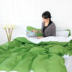 Постільна білизна MirSon Ranforce Elite Green Diego (11-2107 + 18-0130) 143х210х2 (2200004680835) - мініатюра 2