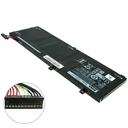 Акумулятор для ноутбука Dell RRCGW (XPS 15 9550 (ВЕРСІЯ 3), Precision 5510) 11.4V 4865 mAh 56Wh Black - мініатюра 2