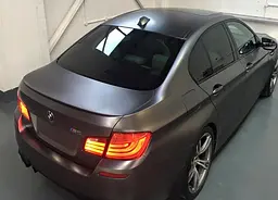 Автомобільна плівка з мікроканалами 1.52 Метра х 10 см Чорна Гладкий сатин Матова - мініатюра 6