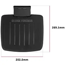 Гриль George Foreman Immersa Small притискний 1100 Вт чорний (28300-56) - мініатюра 3