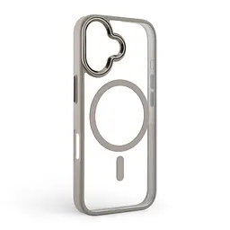 Чехол Apple iPhone 17, Unit MagSafe, серый, прозрачный, магсейф, противоударный, магнитный, панель-накладка с поддержкой MagSafe, с поддержкой беспроводной зарядки, TPU+PC, защита всего корпуса, ударопрочный, ArmorStandart (ARM86285) - мініатюра 2