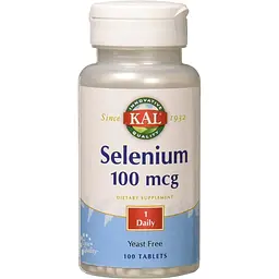 Селен KAL Selenium 100 mcg Yeast Free, 100 таблеток без дріжджів