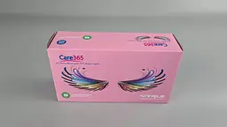 Рукавички одноразові нітрилові рожеві CARE 365, розмір S, 100 шт, неопудрені, для огляду, клінінгу та сервісу - мініатюра 2