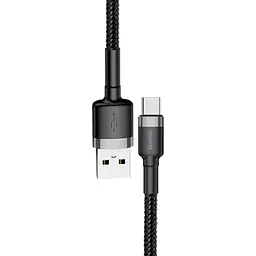 Кабель Baseus Cafule Cable USB for Micro 2.4A 0.5 м Grey/Black (CAMKLF-AG1) - мініатюра 2