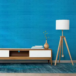 Самоклеюча декоративна 3D панель 3D Loft під синю цеглу в рулоні 20 м 20000x700x3мм - мініатюра 2
