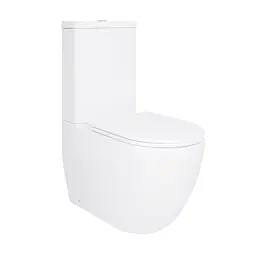 Унітаз-компакт Qtap Robin Ultra Quiet безободковий з сидінням Soft-close QT13222128AUQ1W, Білий