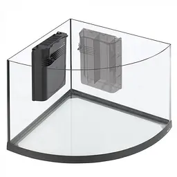 Акваріум Ferplast DUBAI CORNER 90 BLACK - 180 L 66 x 93 x h 57 см - мініатюра 7