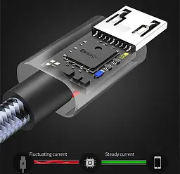 Зарядний кабель Tiger ESSAGER micro USB 2.4 A 2метра - мініатюра 4