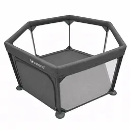 Манеж дитячий шестикутний VELANO Star, grey