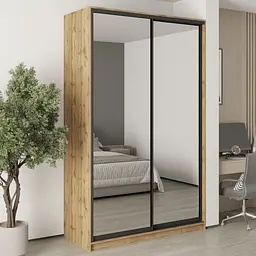 Шафа-купе дводверна MebelStar Комбо BG 2 Дзеркала 150x45x240 см Дуб тахо (MBS-10772)