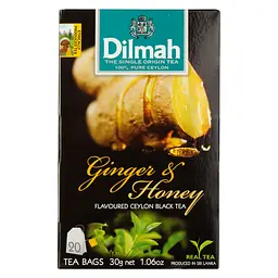 Чай черный Dilmah Ginger&Honey 30 г (20 шт. х 1.5 г) (896865)