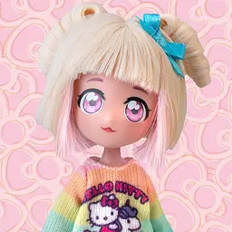 Дитяча лялька "Стильна Цукерка-єдиноріг" 4SF Manga Dolls HKTF2000 серії "Hello Kitty" - мініатюра 5