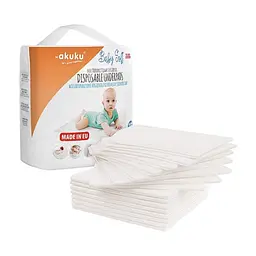 Пелюшки для малюків Akuku Baby Soft 40 x 60 см, 15 шт (A0500) - мініатюра 3