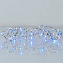 Гірлянда YES! Fun Нитка на мідному дроті 20 LED Синя 2 м Статична На батарейках (975025)