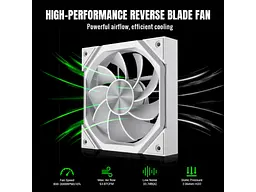 Вентилятор Gamemax FN12A-N2-RW Reverse White - мініатюра 4