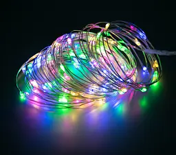 Гірлянда новорічна крапля роси 11.3 метрів Multi Xmas 100 Led світлодіодна led гірлянда на ялинку - мініатюра 2