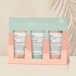 Набір Baylis & Harding The Fuzzy Duck Cotswold Spa: Крем для рук Calm жасмин та евкаліпт, 50 мл + Крем для рук Indulge персикова троянда, 2 шт. х 50 мл - мініатюра 3
