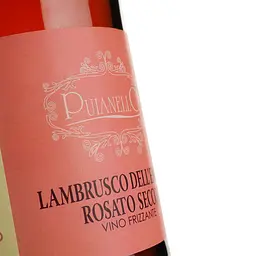 Вино ігристе Puianello Lambrusco dell'Emilia Rosato Secco IGT рожеве сухе 0.75 л - мініатюра 3
