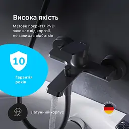 Змішувач для ванни AM.PM Flash black matt F9H10022 - мініатюра 4