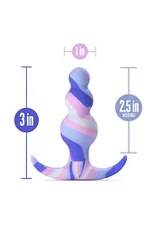 Анальна пробка Blush Avant Twilight 7.6 см (блакитний) - мініатюра 8