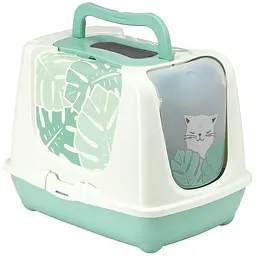 Moderna Trendy Cat Eden 49.97х39.08х38.91 см закритий туалет для котів з вугільним фільтром та совком