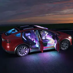 Набір розумного підсвічування для автомобіля Govee H7090 Interior Car Lights, RGBIC, Bluetooth, чорний - мініатюра 9