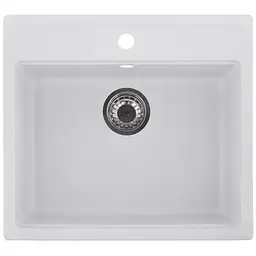 Кухонна мийка Zerix ZS-5751S-01 white ZX4595, Білий матовий