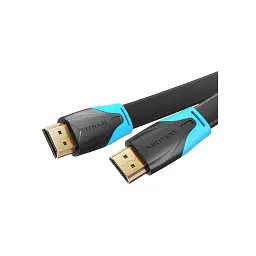 Кабель мультимедійний HDMI M to HDMI M 5.0m 4K30Hz black Vention (VAA-B02-L500) - мініатюра 3