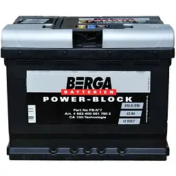 Автомобільний акумулятор Berga Power Block 63Ah Ев -/+ 610EN