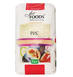 Крупа Art Foods Рис для приготування суші, 1 кг (504022) - мініатюра 2