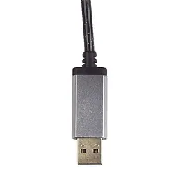 Ігрові навушники з мікрофоном та регулюванням висоти та LED RGB підсвічуванням No Brand K5 2 м Чорні (23719-01_689) - мініатюра 4