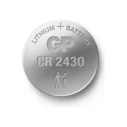 Батарейка Gp CR2430 Lithium 3.0V * 1 (відривається) (CR2430-8U5 / 4891199001154) - мініатюра 2