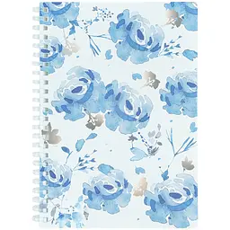 Блокнот на пруж. А5 80арк. кліт. пласт. обкл. "Flower Sym 1" №8033-5-A/Axent/ - мініатюра 3