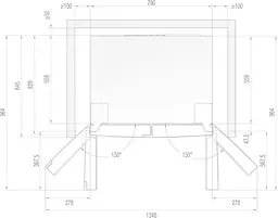 Холодильник Gorenje SBS NRM8182MX - мініатюра 3