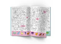 Книга Віммельбух-розмальовка. Дикі тварини 3467 Різнокольоровий shop (9786175473467) - мініатюра 4