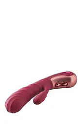 Вібратор Dreamtoys Dinky Duo Vibrator Jimmy K 19.4 см бордовий - мініатюра 4