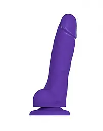Реалістичний фалоімітатор Strap-On-Me Soft Realistic Dildo Violet L, 19х4.1 см (фіолетовий) - мініатюра 2