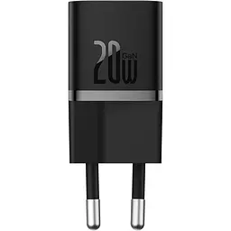Зарядний пристрій Baseus GaN5 Fast Charger mini 1C 20W EU black (CCGN050101) - мініатюра 2