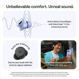 Навушники бездротові Google Pixel Buds 2a Berry - мініатюра 5