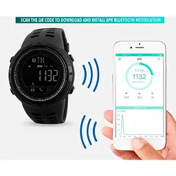 Смарт-годинник чоловічий Skmei Clever 1250 Black (1414) - мініатюра 7
