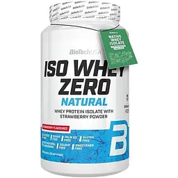 Протеїн BiotechUSA Iso Whey Zero Lactose Free Naturall Strawberry 908 г